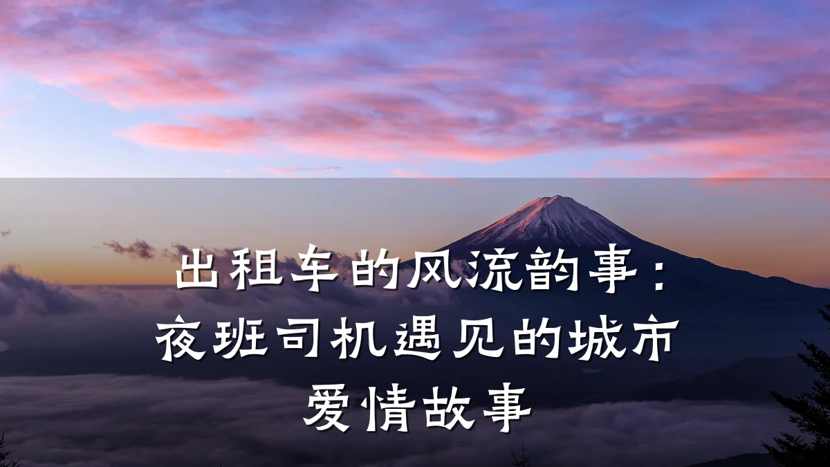 出租车的风流韵事：夜班司机遇见的城市爱情故事