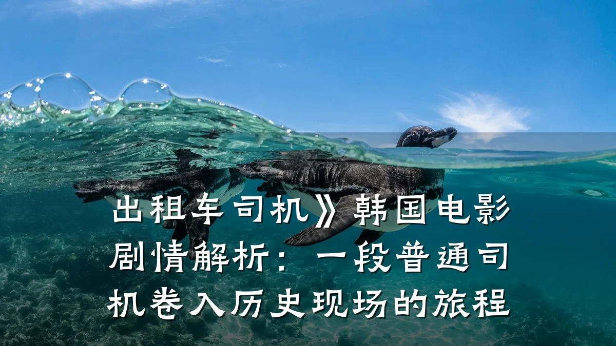 出租车司机》韩国电影剧情解析:一段普通司机卷入历史现场的旅程