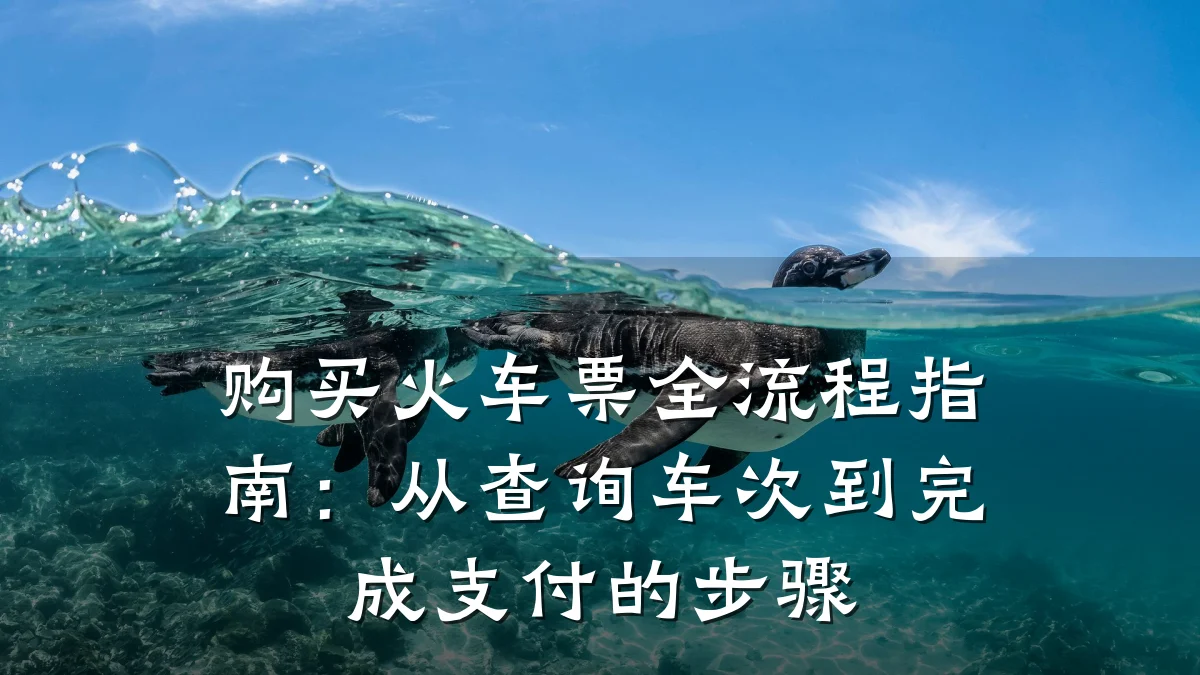 购买火车票全流程指南：从查询车次到完成支付的步骤