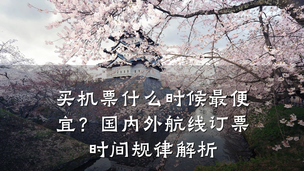 买机票什么时候最便宜?国内外航线订票时间规律解析