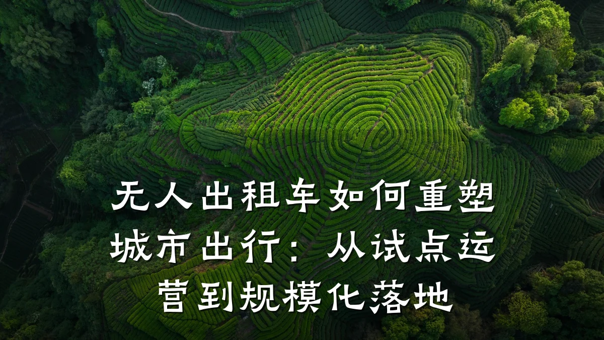 无人出租车如何重塑城市出行：从试点运营到规模化落地
