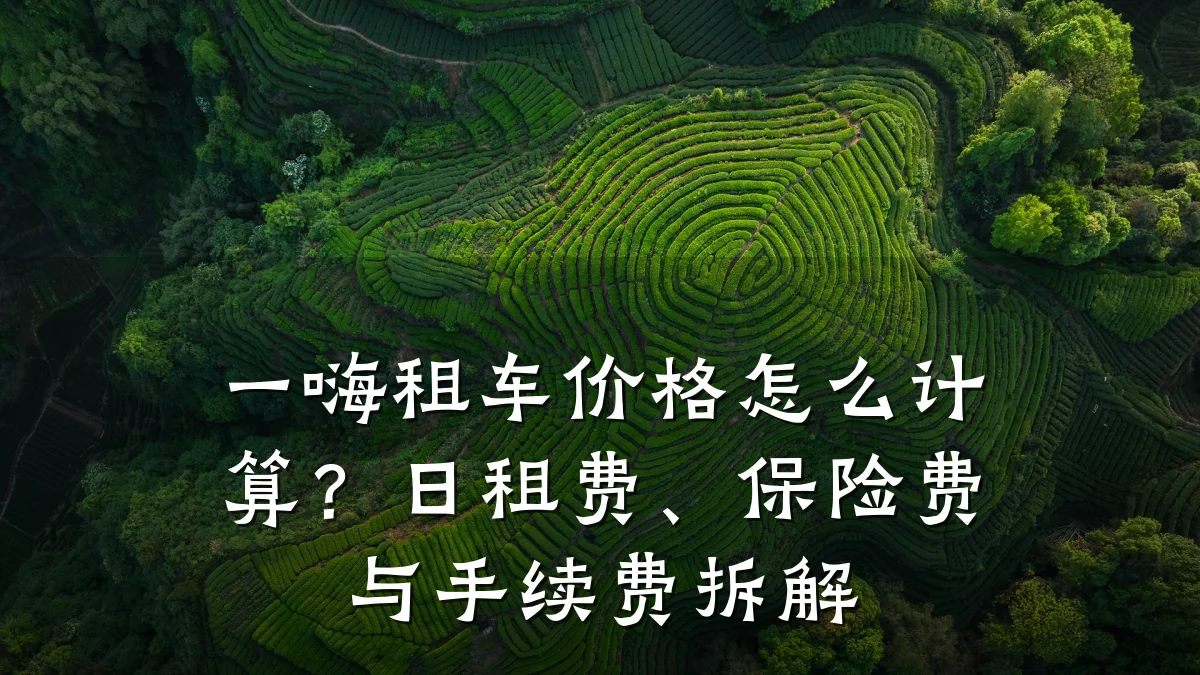 一嗨租车价格怎么计算？日租费、保险费与手续费拆解