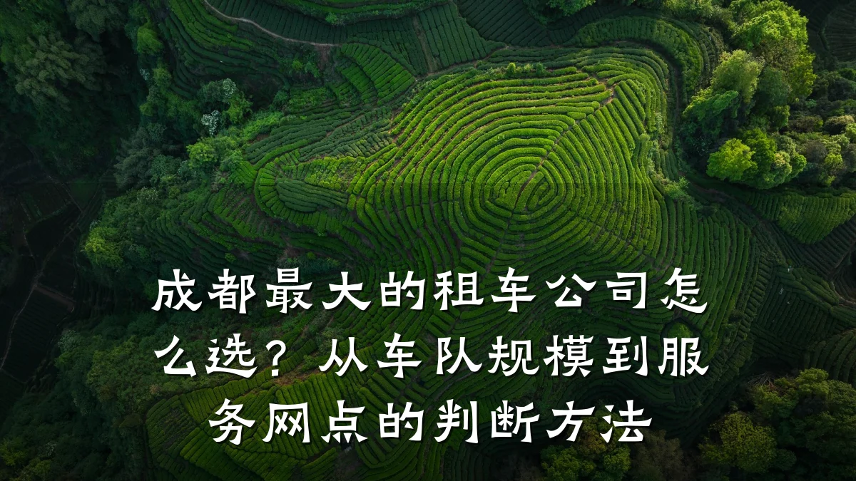 成都最大的租车公司怎么选？从车队规模到服务网点的判断方法