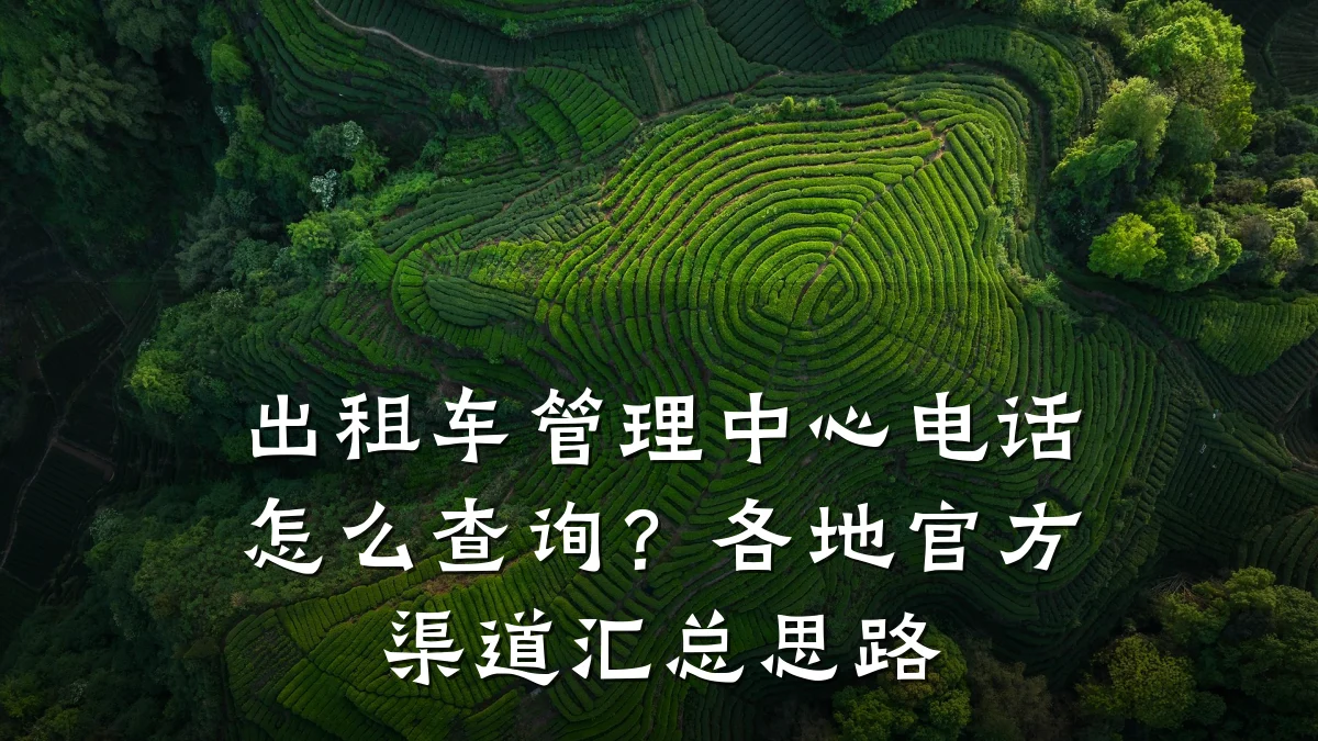 出租车管理中心电话怎么查询?各地官方渠道汇总思路