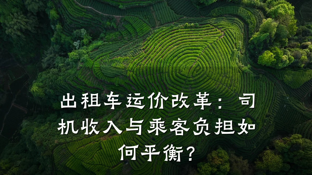 出租车运价改革:司机收入与乘客负担如何平衡?