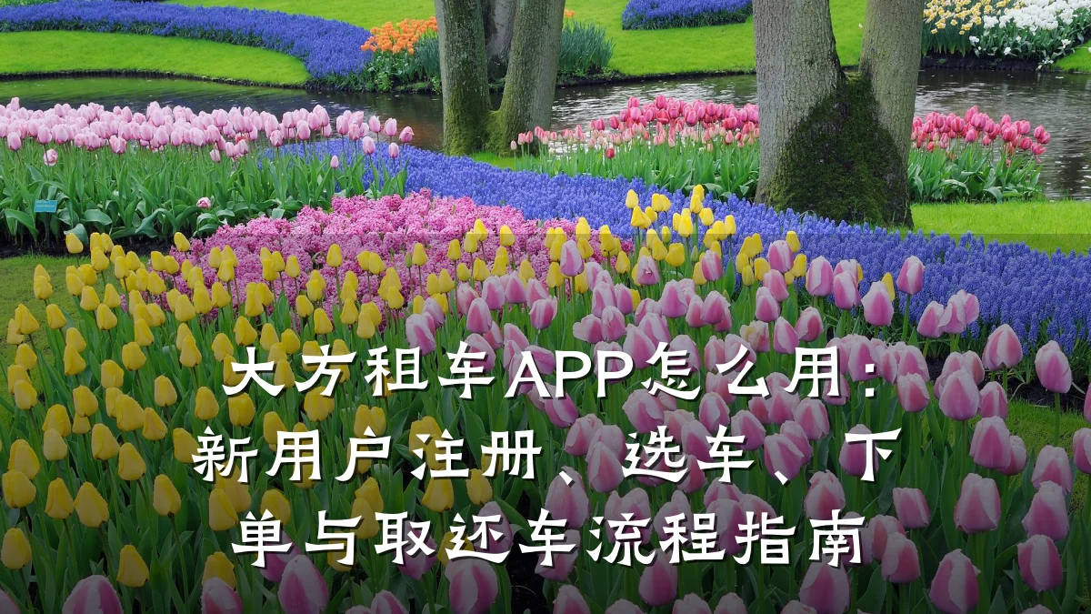 大方租车APP怎么用：新用户注册、选车、下单与取还车流程指南