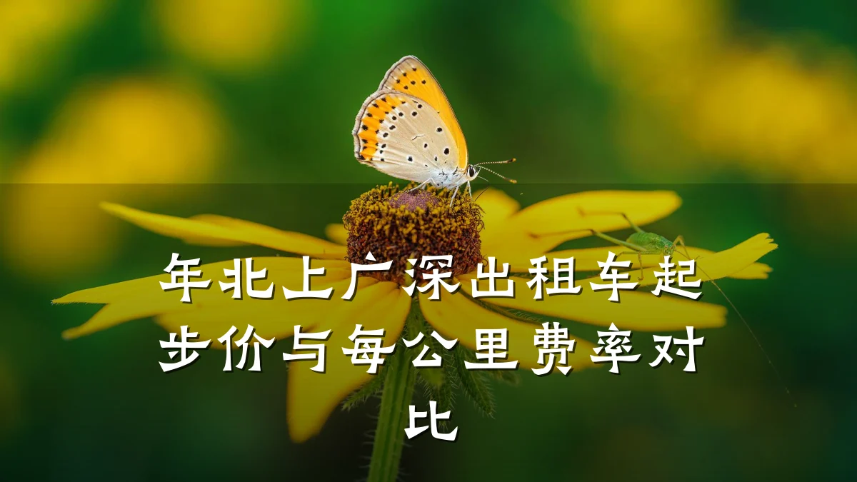 年北上广深出租车起步价与每公里费率对比