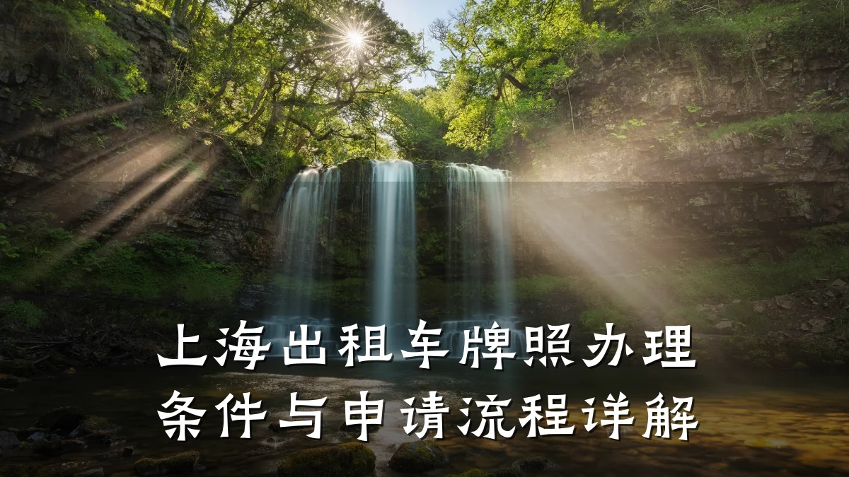 上海出租车牌照办理条件与申请流程详解