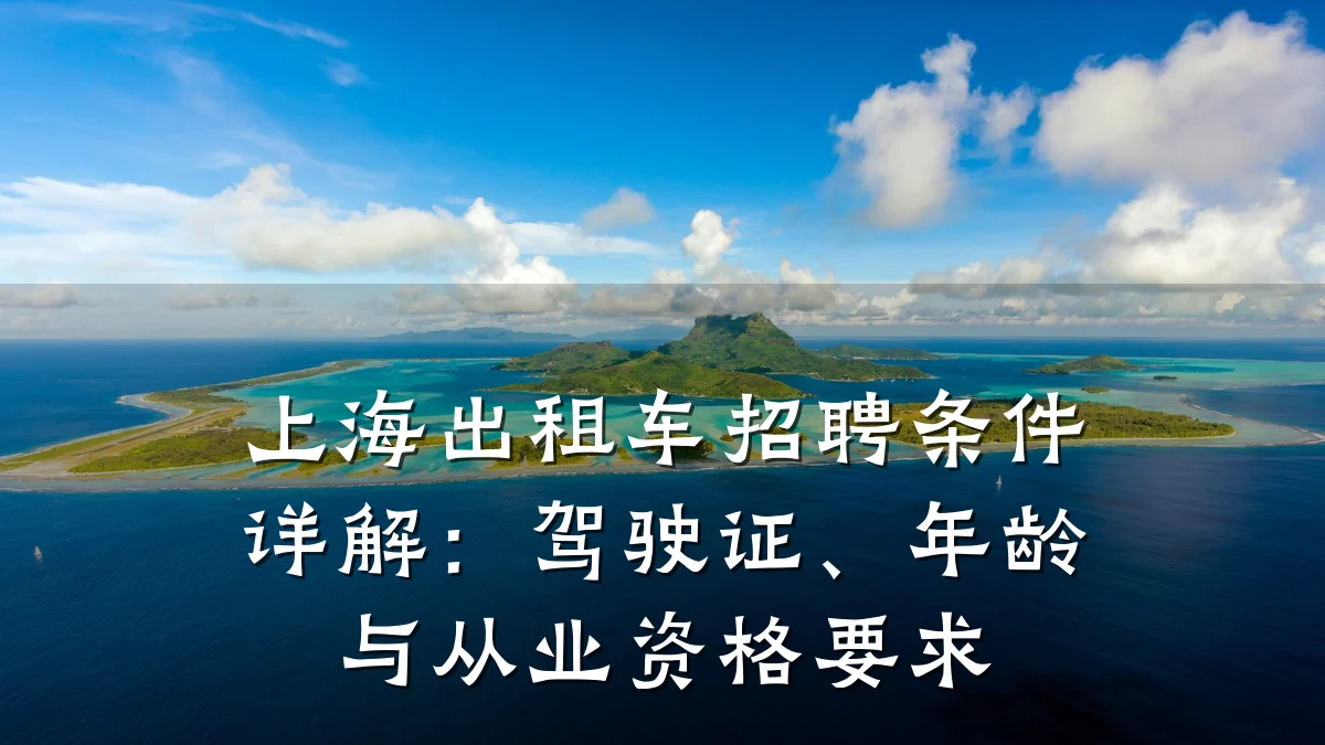 上海出租车招聘条件详解:驾驶证、年龄与从业资格要求