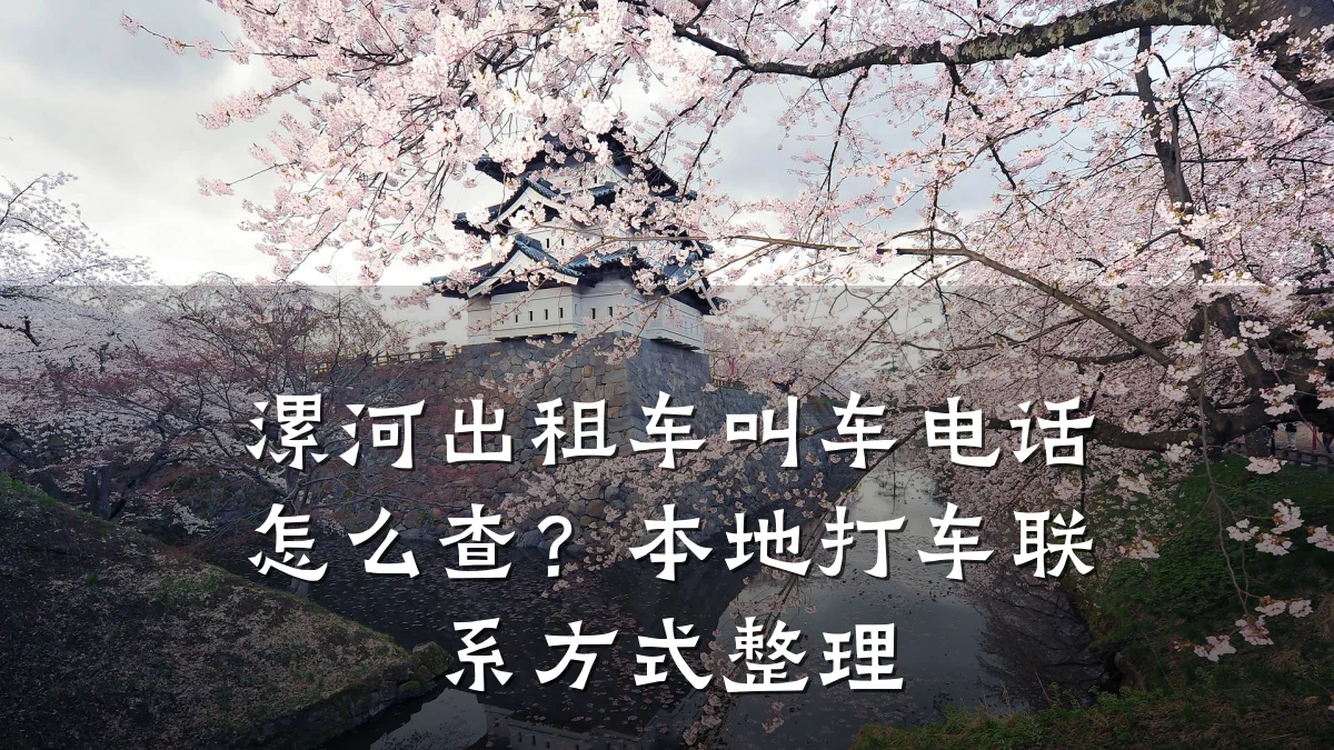 漯河出租车叫车电话怎么查?本地打车联系方式整理