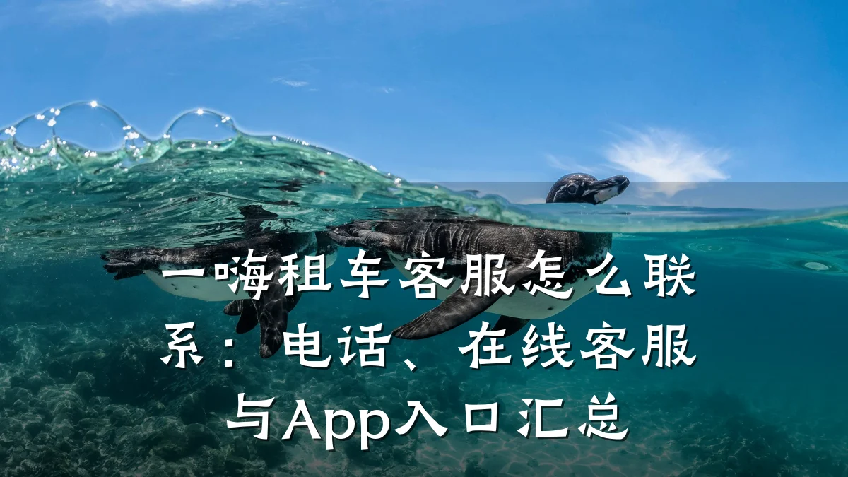 一嗨租车客服怎么联系:电话、在线客服与App入口汇总