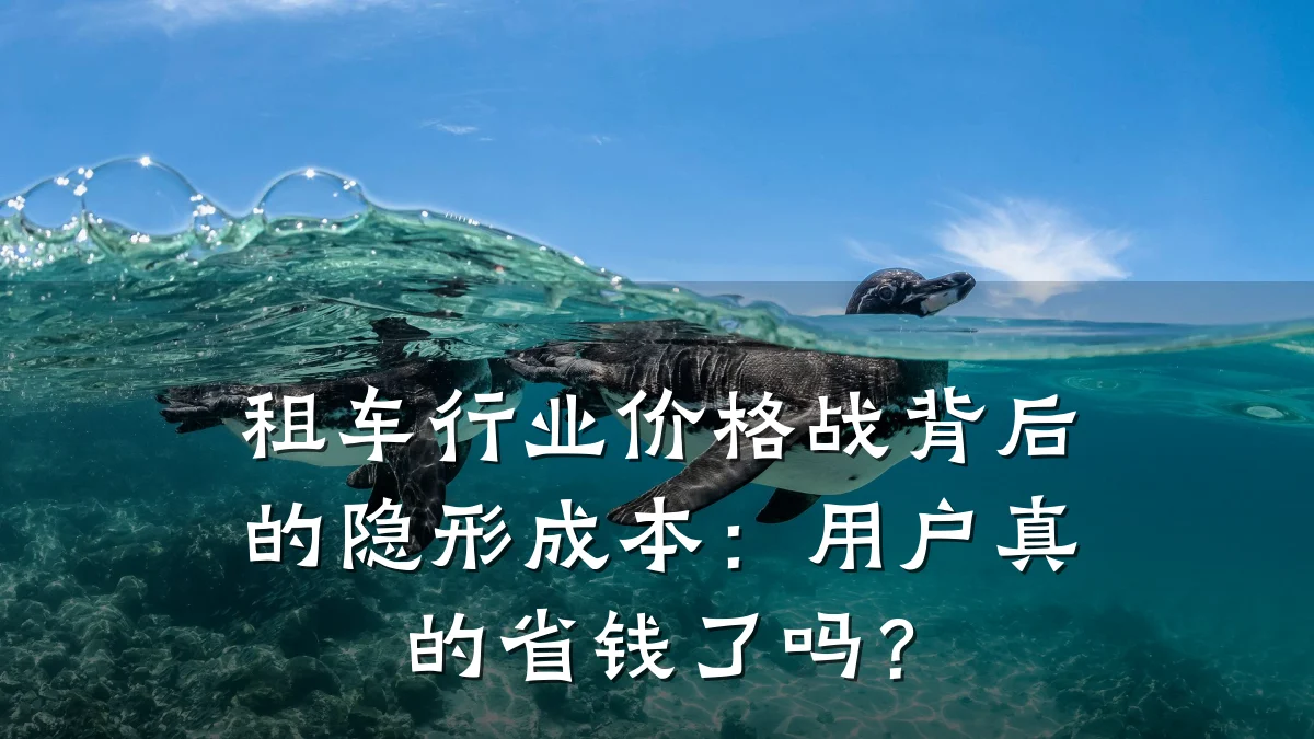 租车行业价格战背后的隐形成本:用户真的省钱了吗?