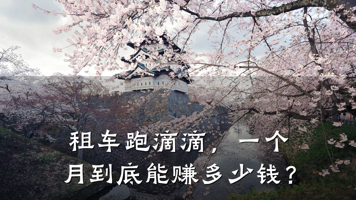租车跑滴滴，一个月到底能赚多少钱？