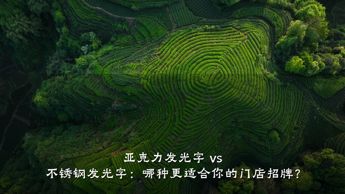 亚克力发光字 vs 不锈钢发光字：哪种更适合你的门店招牌？