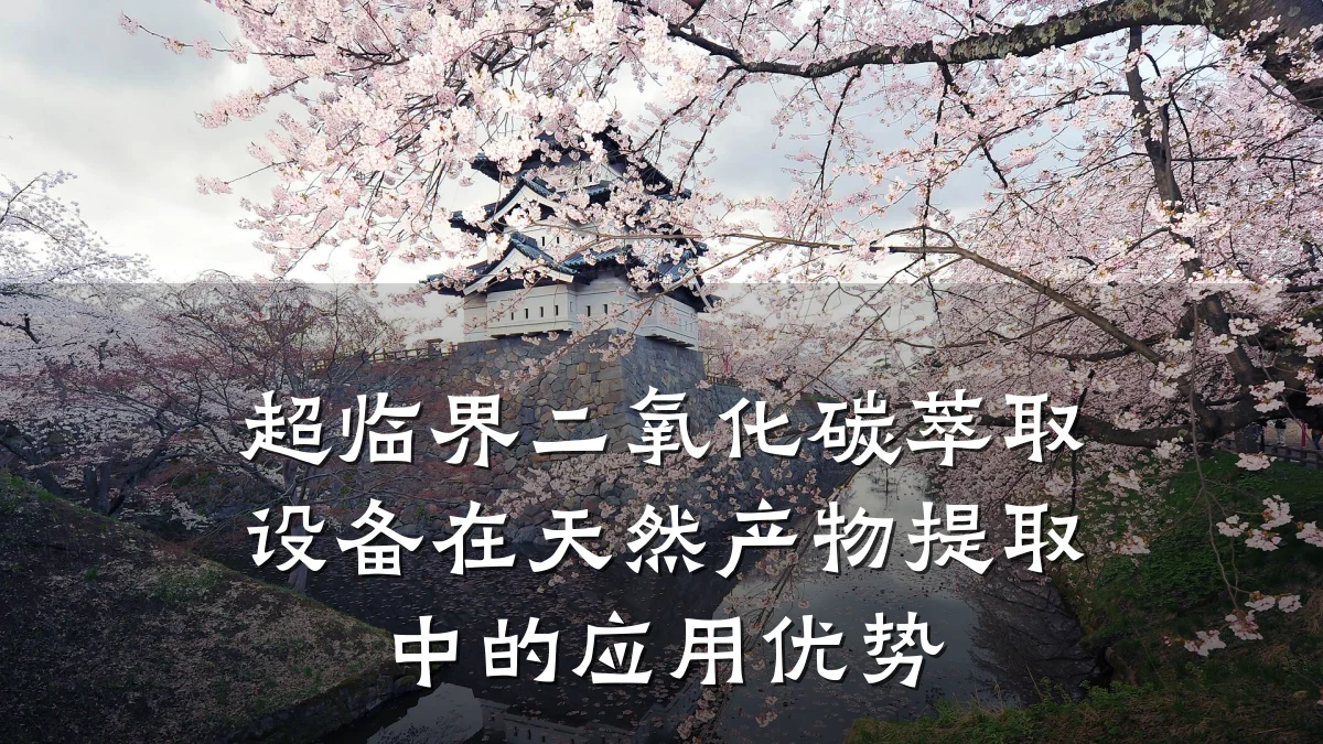 超临界二氧化碳萃取设备在天然产物提取中的应用优势