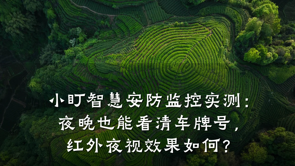 小盯智慧安防监控实测：夜晚也能看清车牌号，红外夜视效果如何？