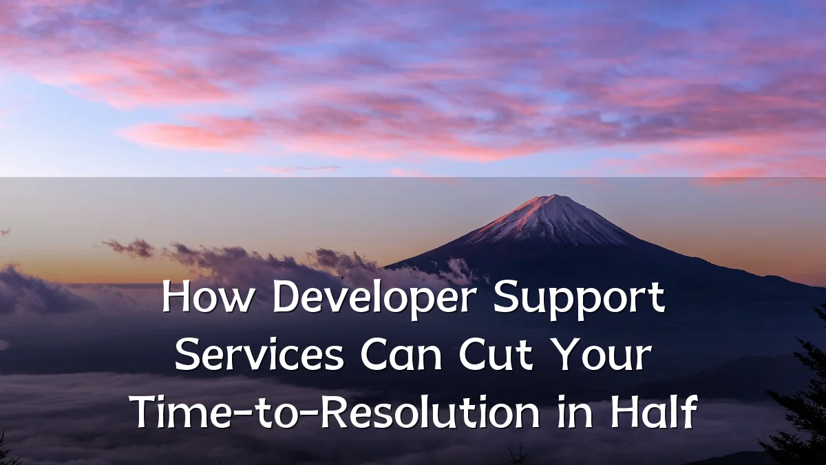 How Developer Support Services Can Cut Your Time-to-Resolution in Half