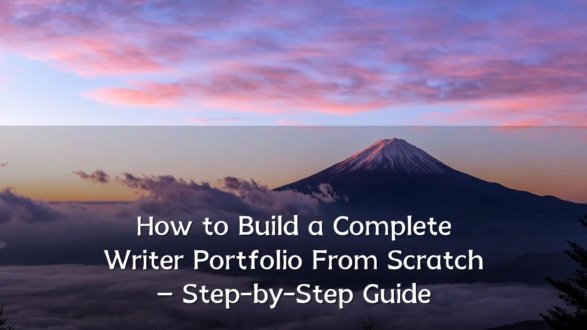 How to Build a Complete Writer Portfolio From Scratch – Step-by-Step Guide