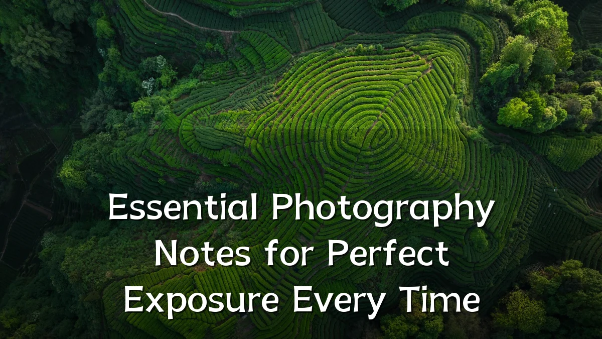 Essential Photography Notes for Perfect Exposure Every Time