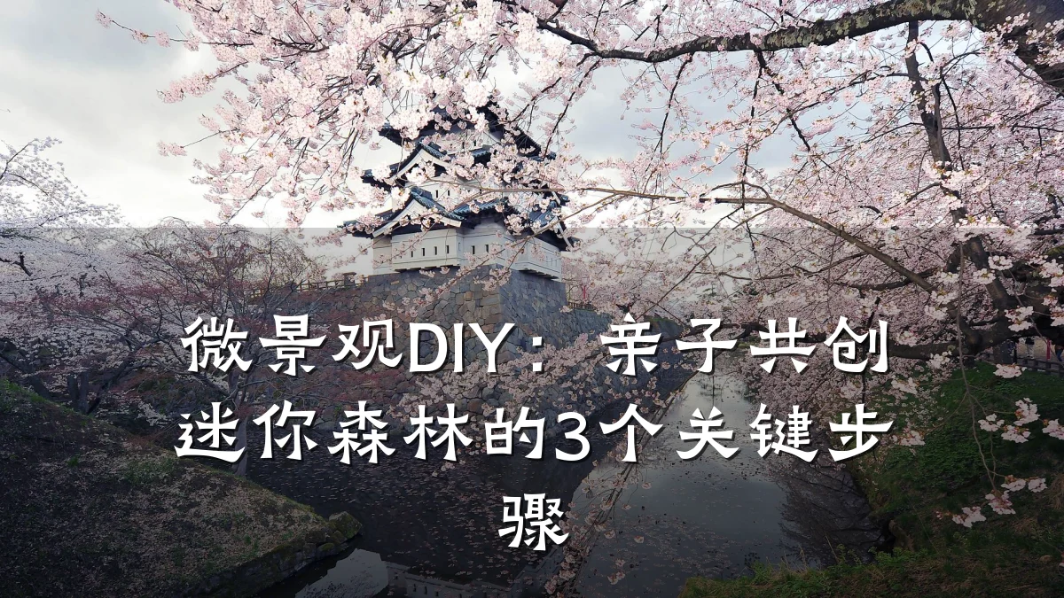 微景观DIY：亲子共创迷你森林的3个关键步骤